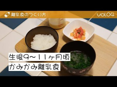 離乳食のつくり方 ｖｏｌ.4 「生後9～11ヶ月頃 かみかみ離乳食」